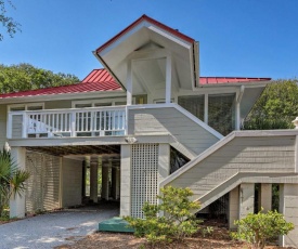 Breezy Southern Retreat with Deck - Walk to Beach!